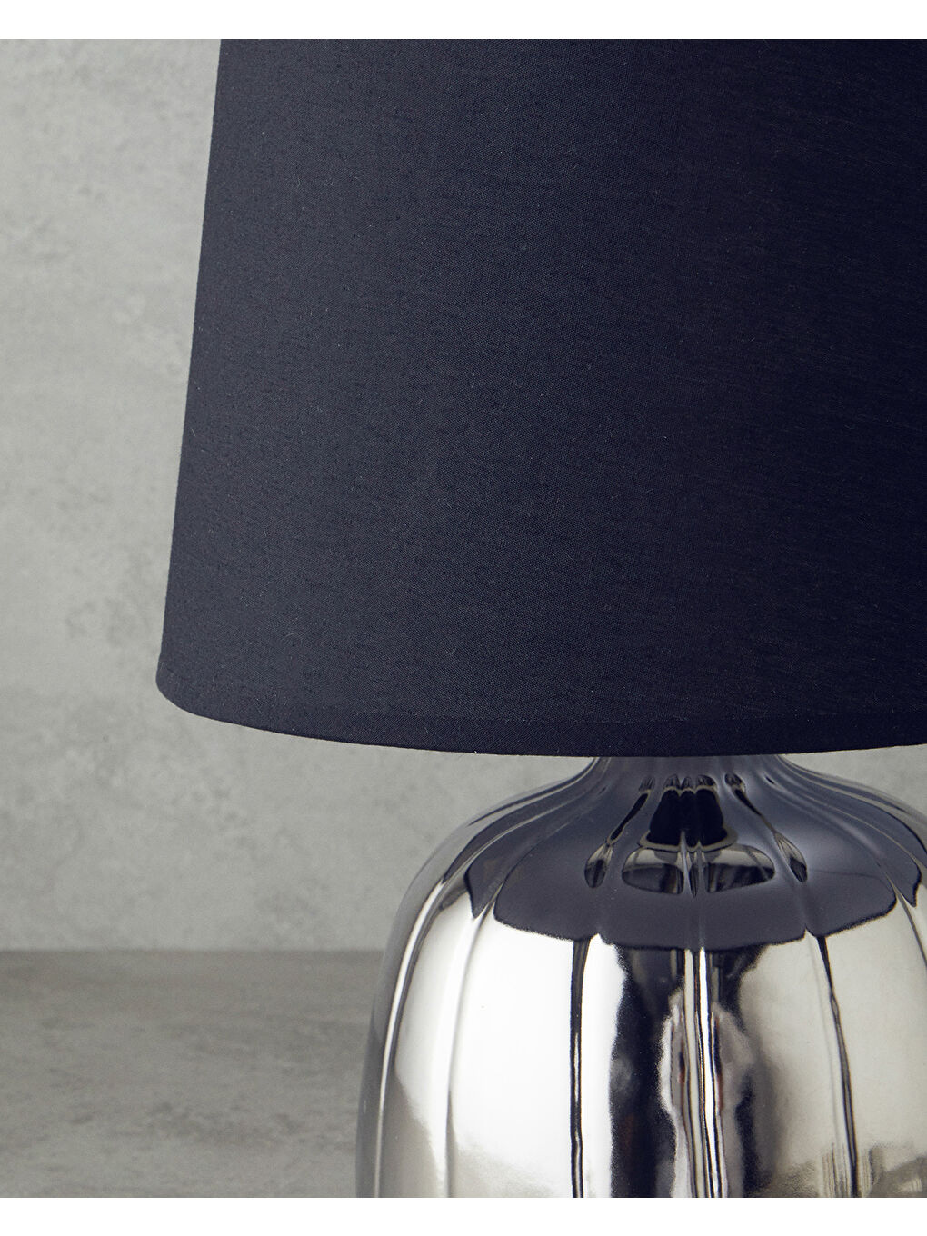 Gri Belva Seramik Abajur Silver-2