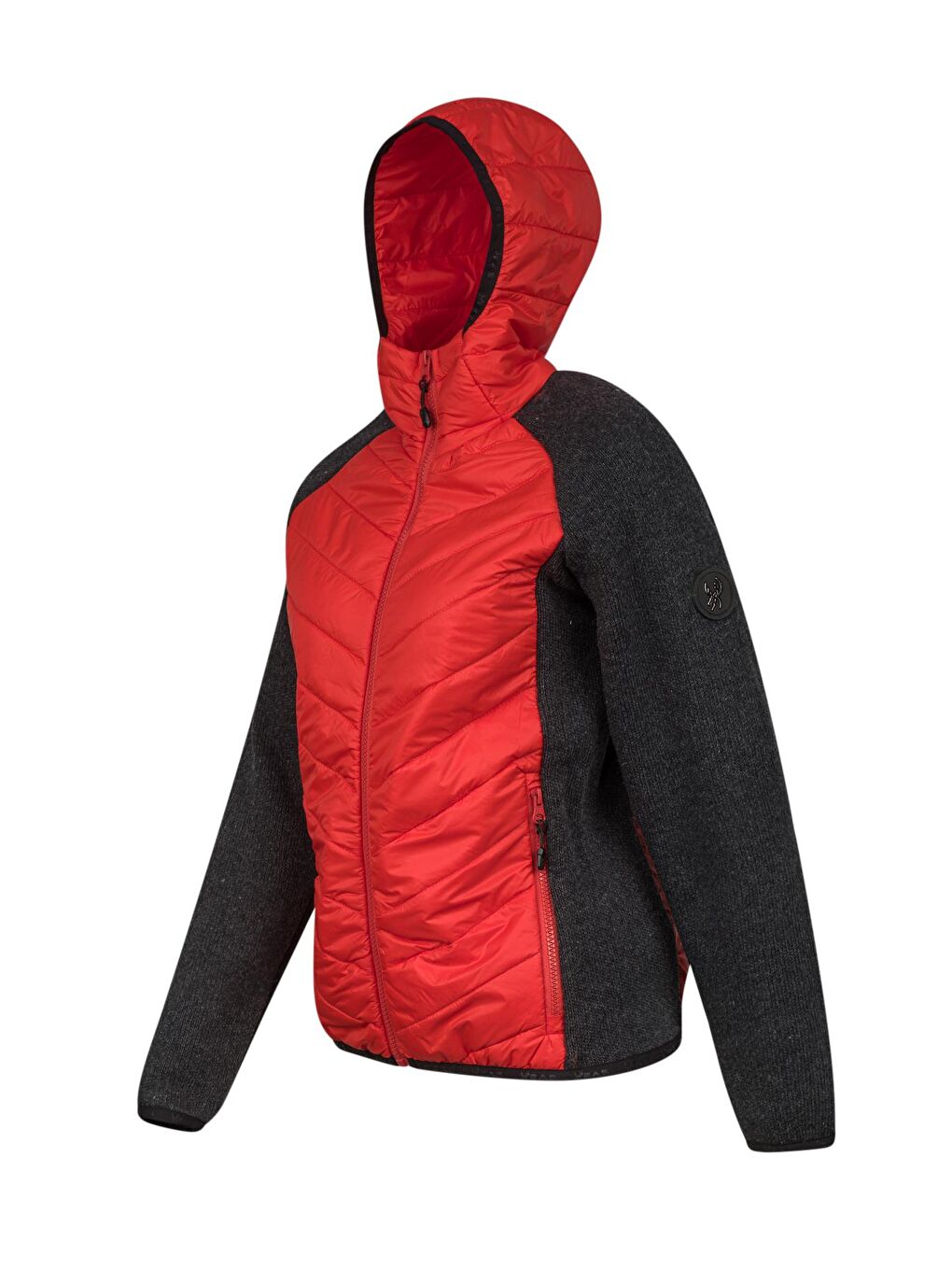 Lisa Kadın Kapüşonlu Tam Fermuarlı Sweat Kırmızı-1