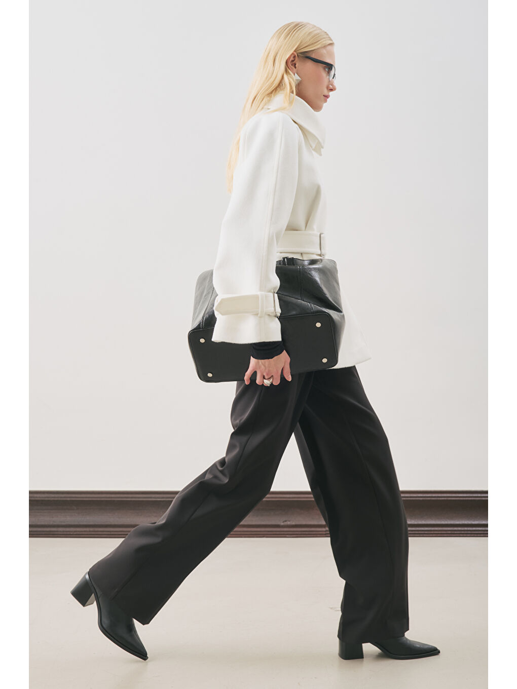 Premıum Kaşe Geniş Kaban Ekru-2