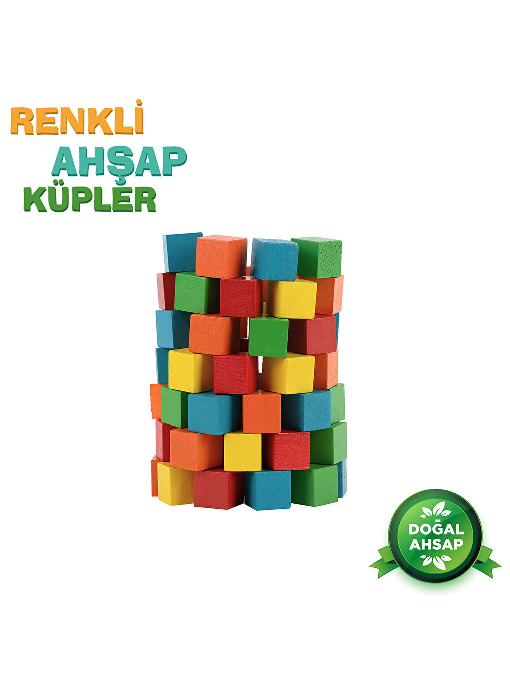 Renkli Ahşap Küpler-1
