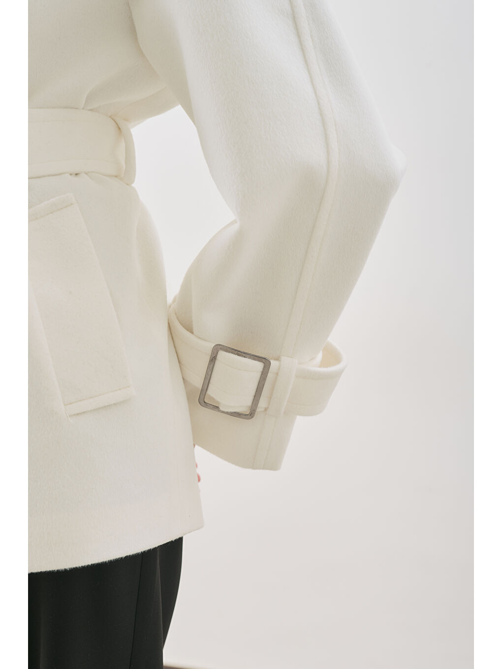 Premıum Kaşe Geniş Kaban Ekru-5