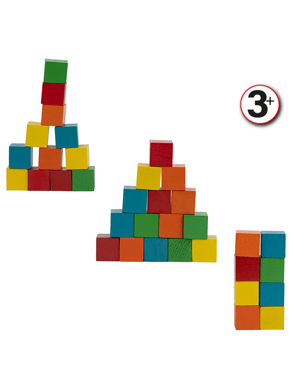 Renkli Ahşap Küpler-3