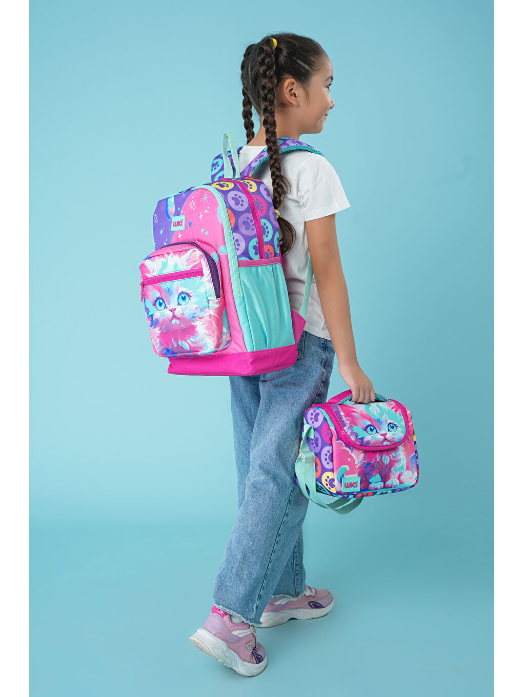 Kız Çocuk 3'lü Okul Çanta Seti-1