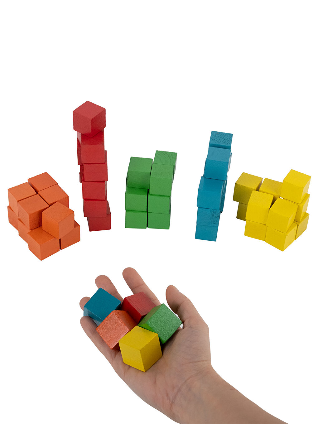 Renkli Ahşap Küpler-4