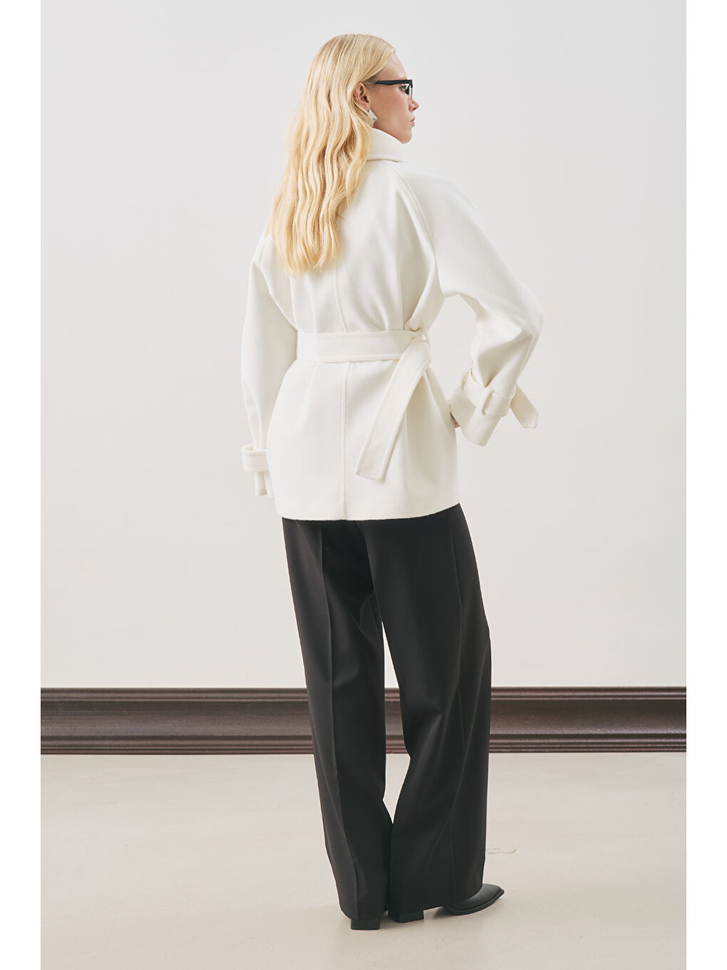 Premıum Kaşe Geniş Kaban Ekru-6