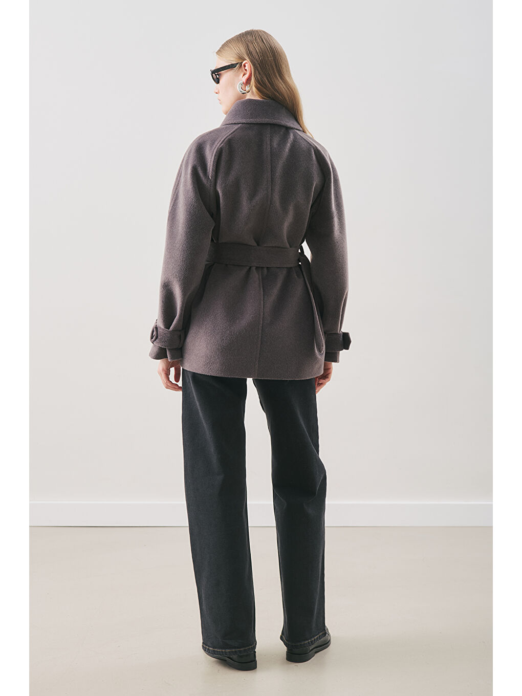 Premıum Kaşe Geniş Kaban Antrasit-5