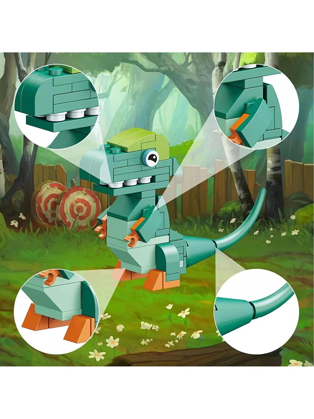 Bricks Lego Dinozor 01 Tyrannosaurus 64 Parça (SM2550-1) GKO-4