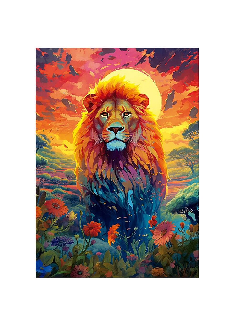 Puzzle 500 Parça Majestic Lion Stare 20261-1