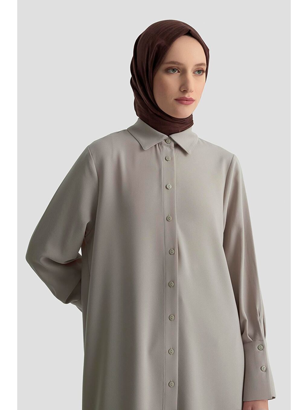 Tunik Elbise 25Kd1017 Bej-2
