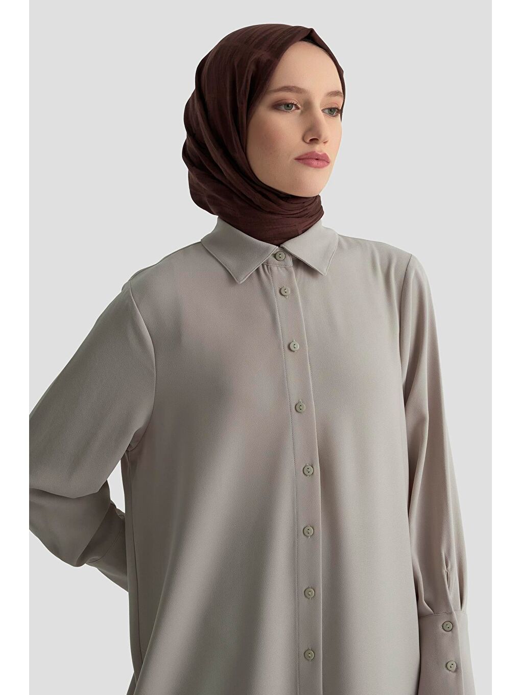 Tunik Elbise 25Kd1017 Bej-3