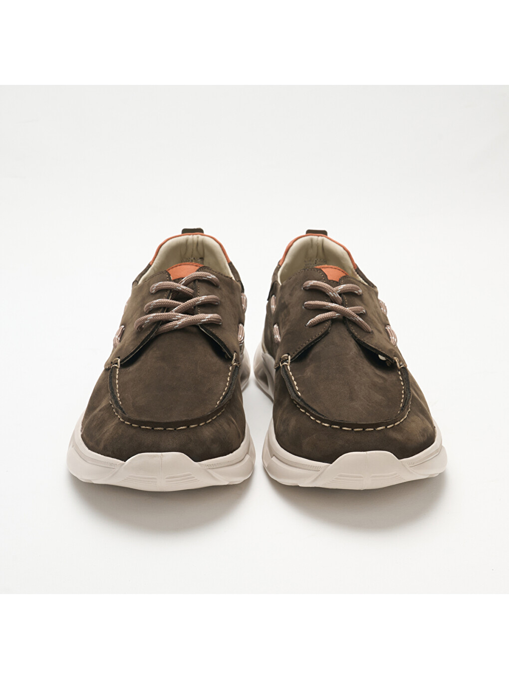 Haki Erkek Sneaker Og-2410 300-137t-etiket 92 Duman Nubuk-turuncu Dana Süet Tersi-2