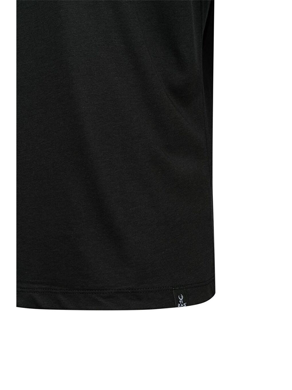 Siyah Axel Erkek Bisiklet Yaka T-shirt-3