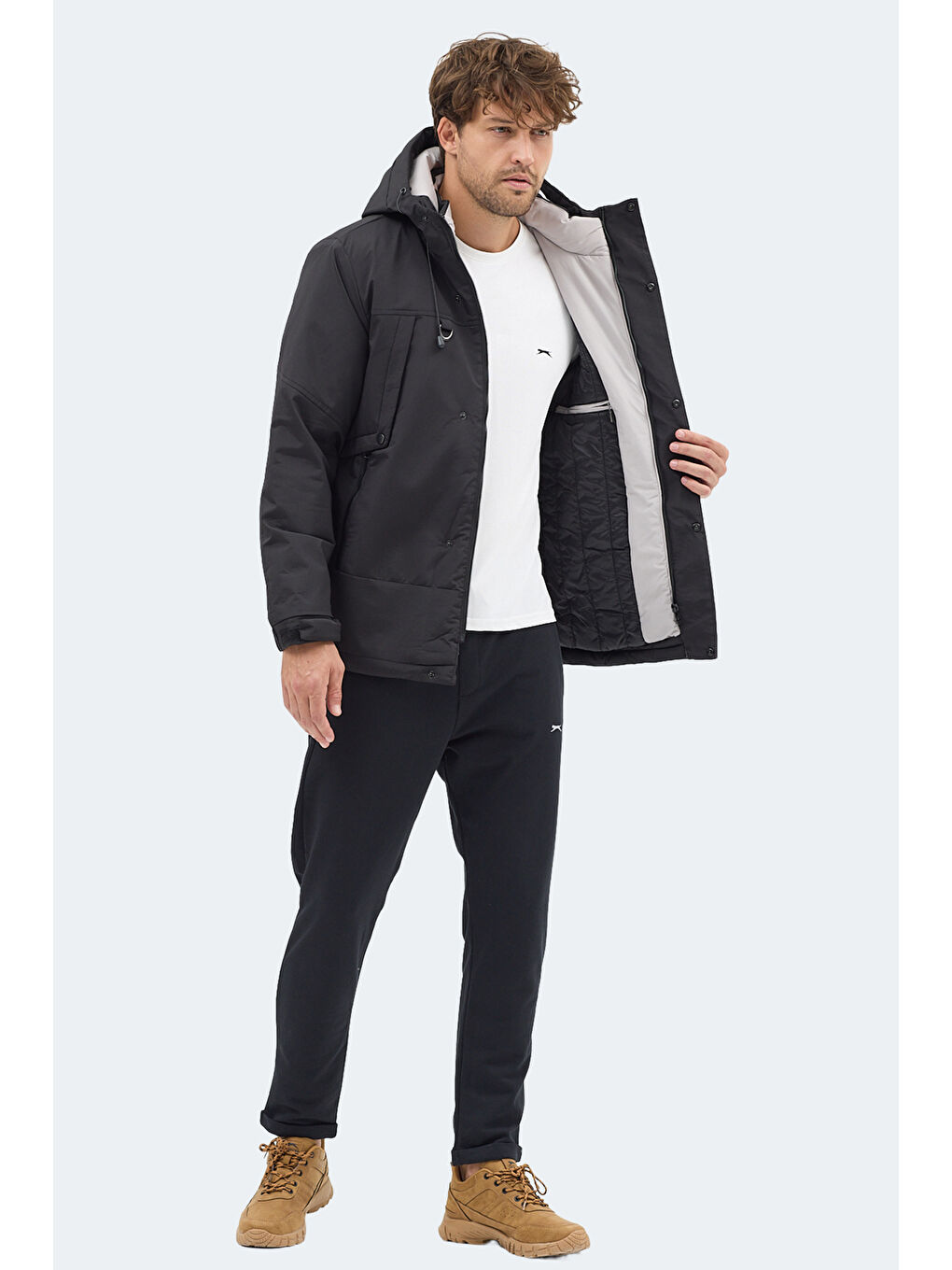 GLOBE Erkek Siyah Mont & Kaban-6