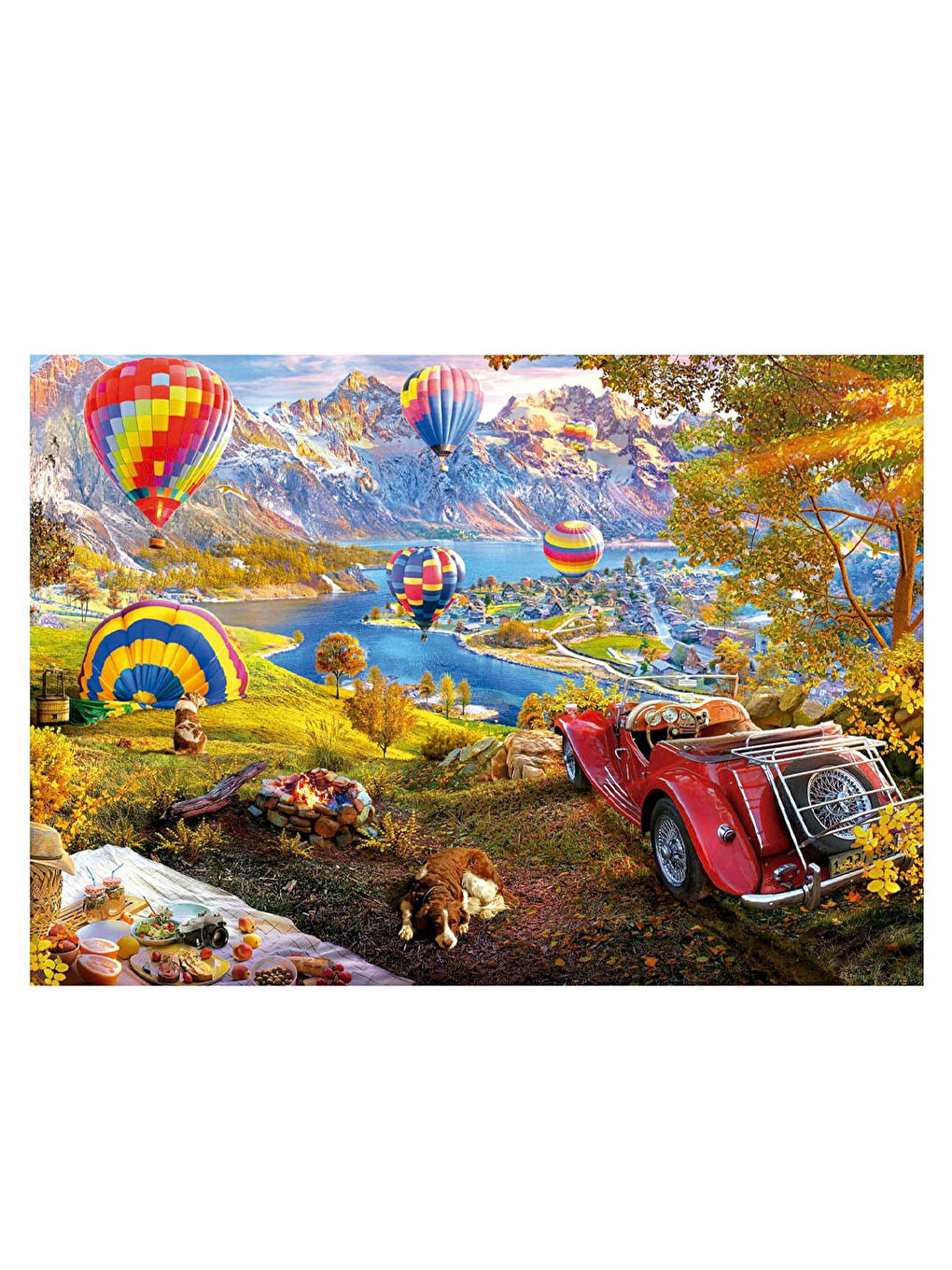 Puzzle 3000 Parça Sıcak Hava Balonu Vadisi 19947-1