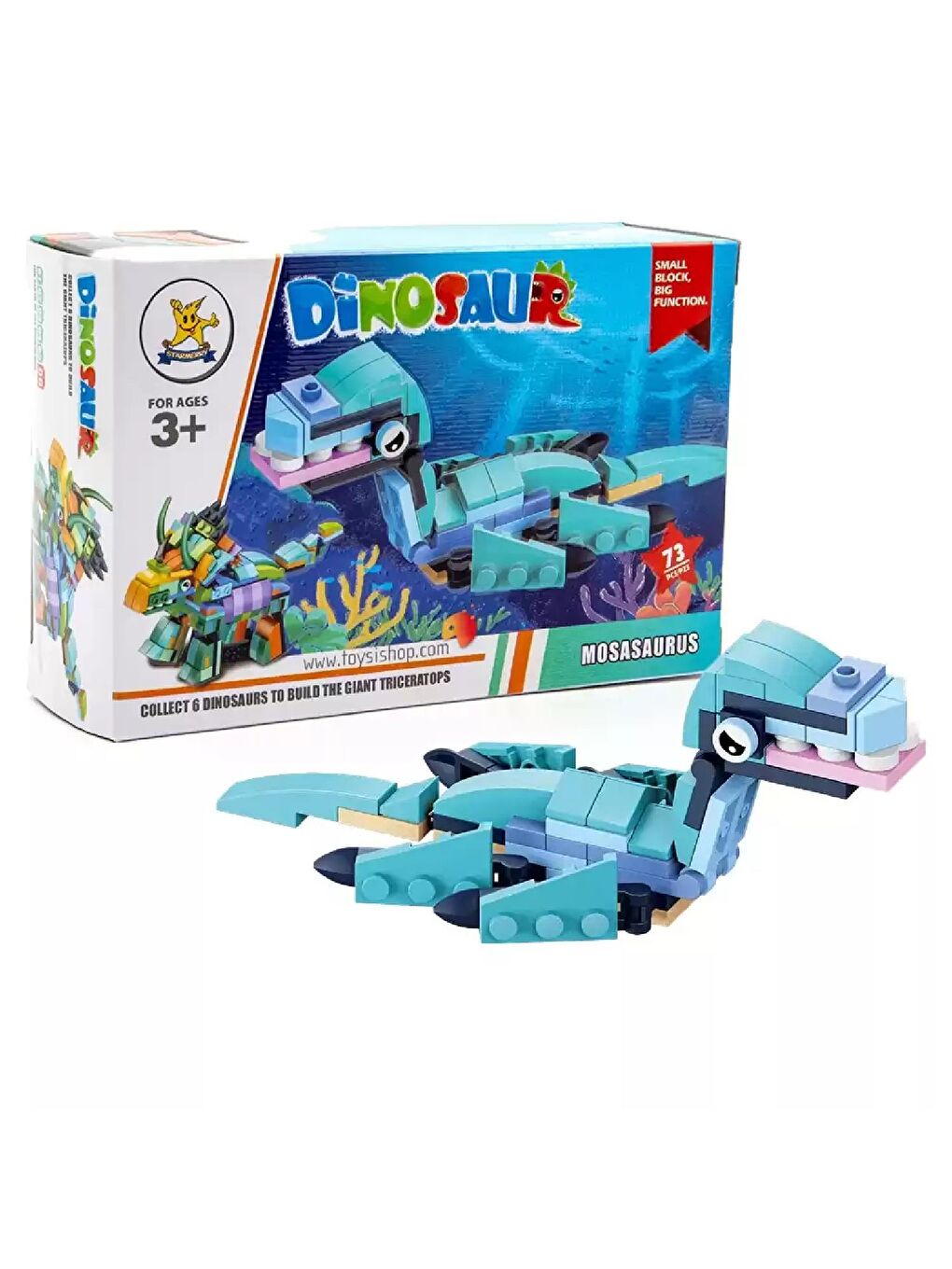 Bricks Lego Dinozor 06 Mosasaurus 73 Parça (SM2550-6) GKO