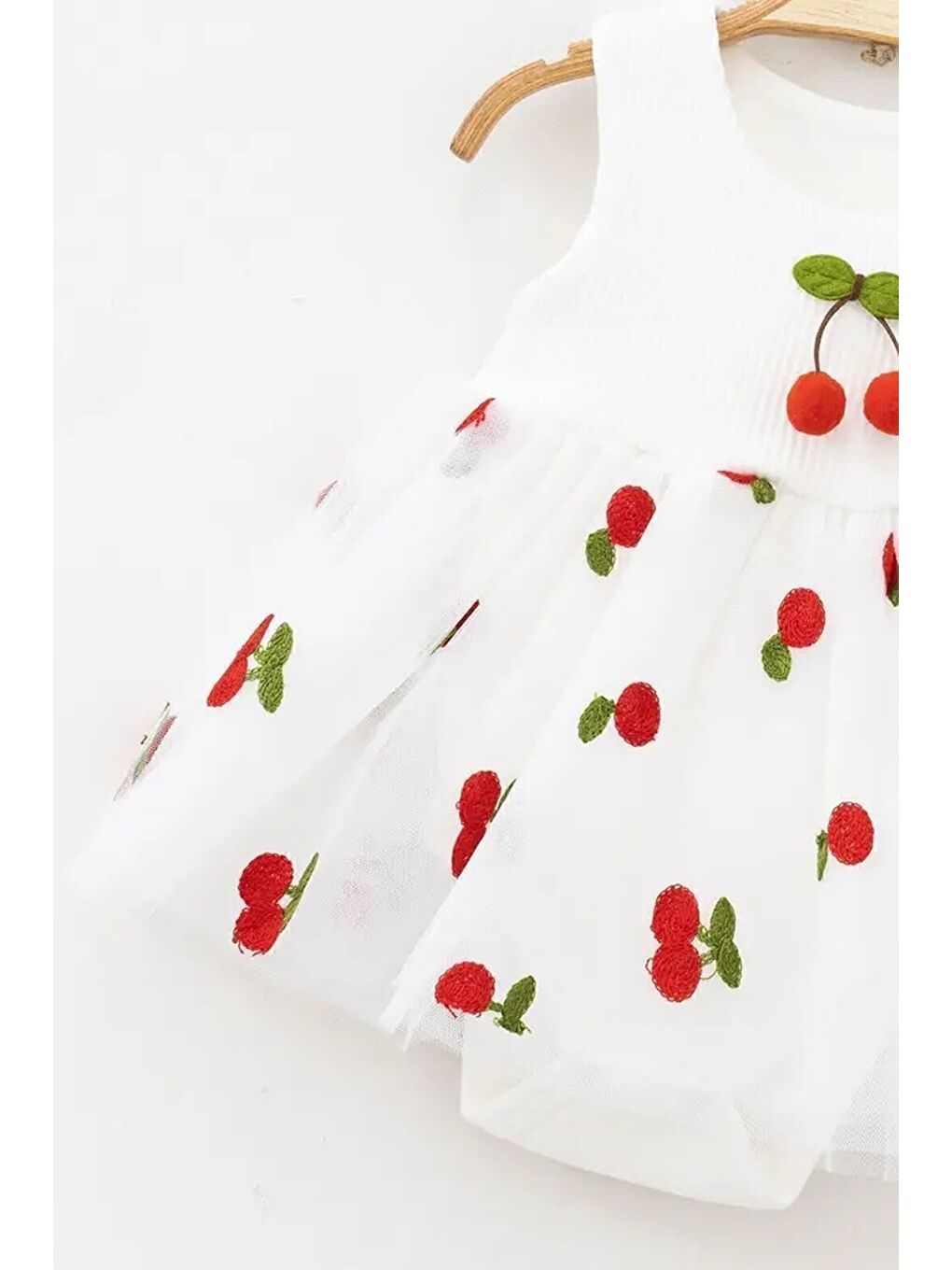 Beyaz Kız Bebek Çıtçıtlı Alt Elbise-1