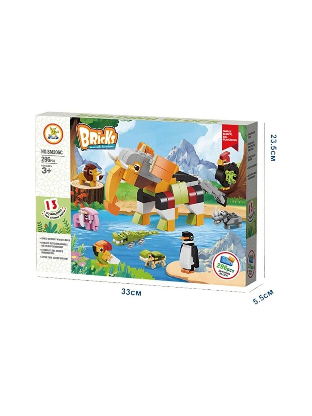 Bricks Lego Hayvanlar 12 Li Set 295 Parça (SM206C) GKO-1