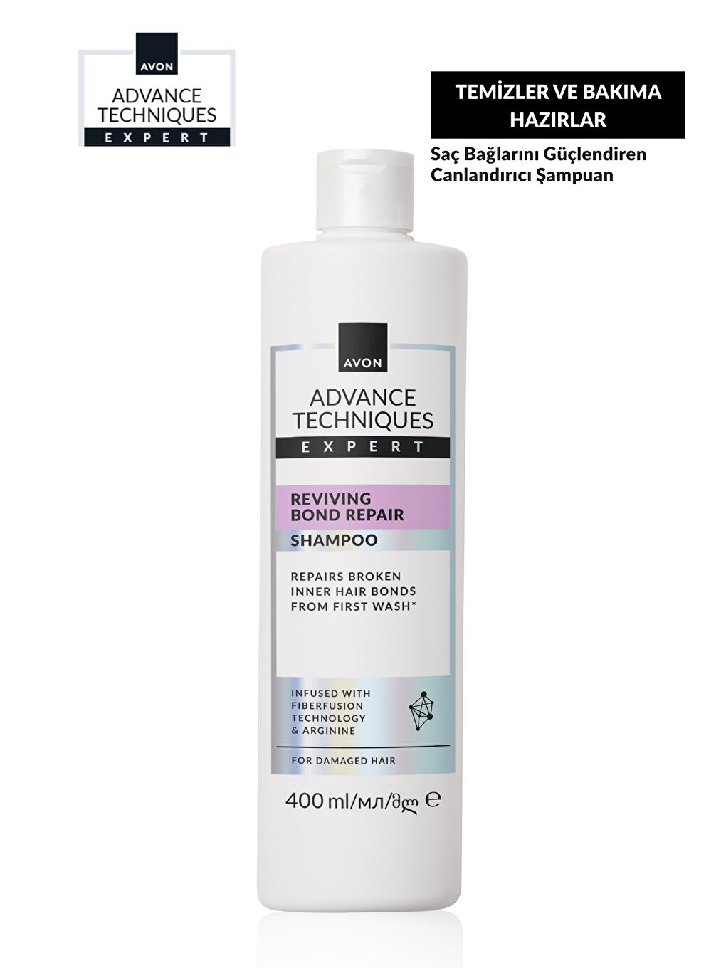 Advance Techniques Expert Saç Bağlarını Güçlendiren Canlandırıcı Şampuan 400ml-1