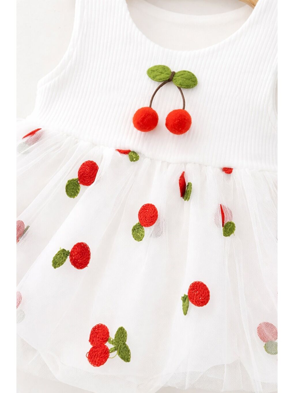 Beyaz Kız Bebek Çıtçıtlı Alt Elbise-4