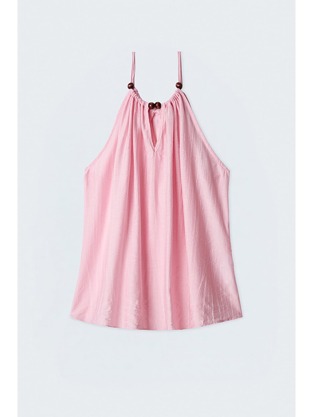 Aksesuar Detaylı Bluz - Pembe-2