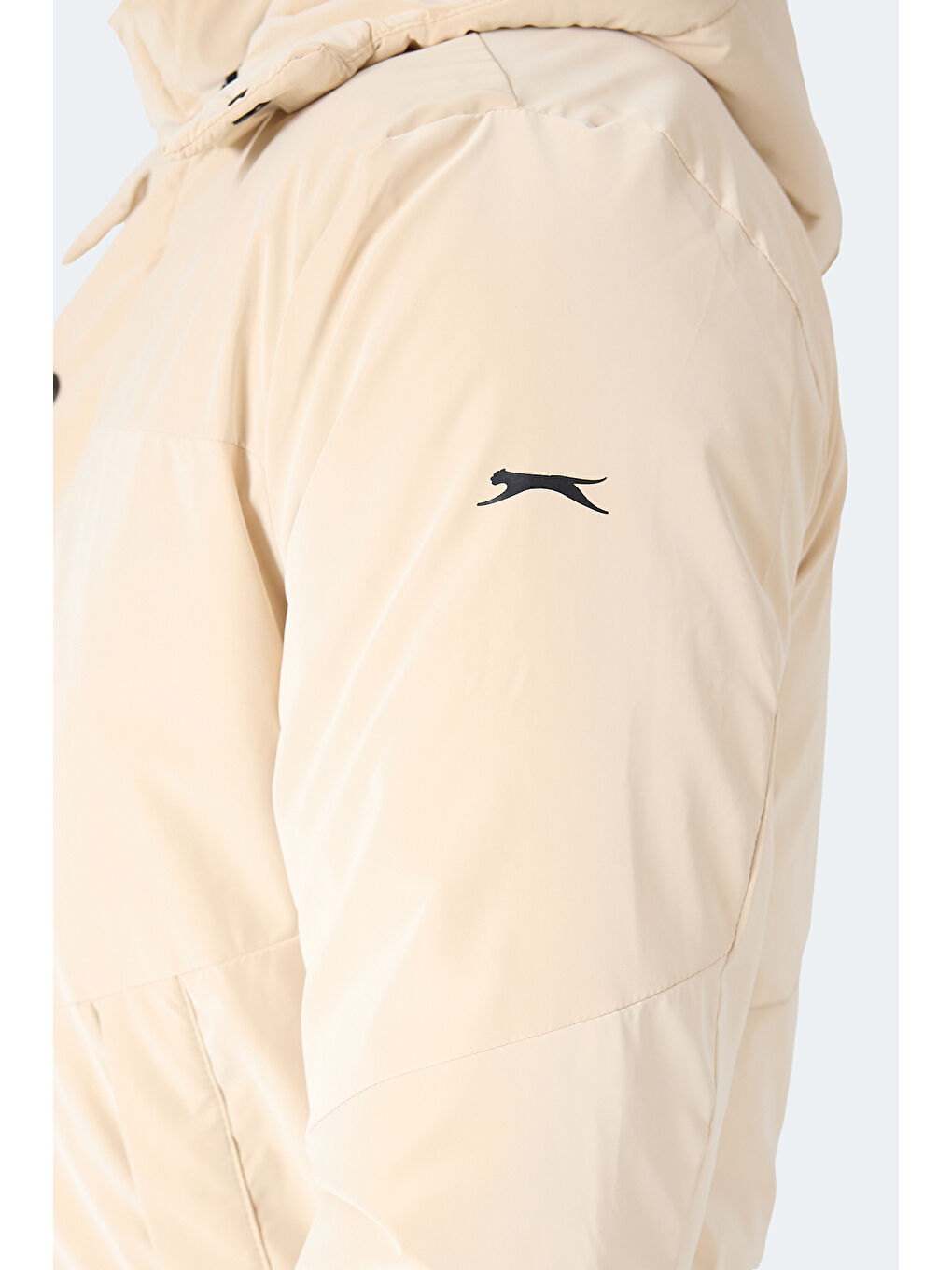 GRIM Erkek Çıkarılabilir Kapüşonlu Bej Mont & Kaban-5