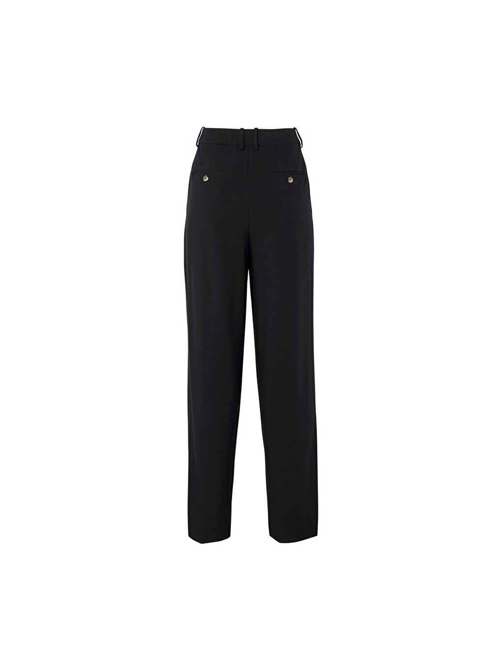 Kadın Palazzo Pantolon, Sweat, Siyah-6