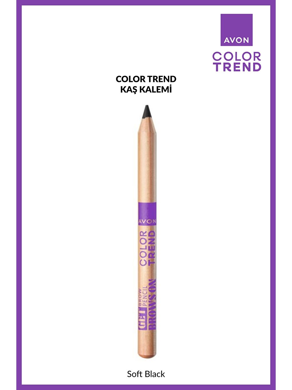 Color Trend Kaş Kalemi - Soft Black-1