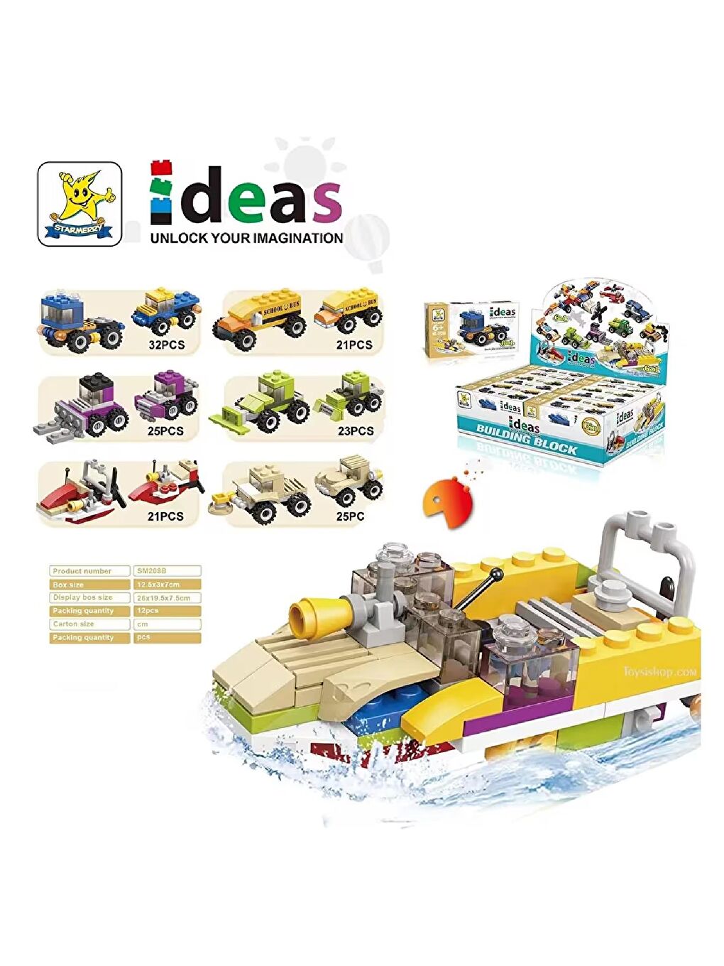 Ideas Lego Arabalar 2in1 25 Parça (SM208B-03) GKO-3