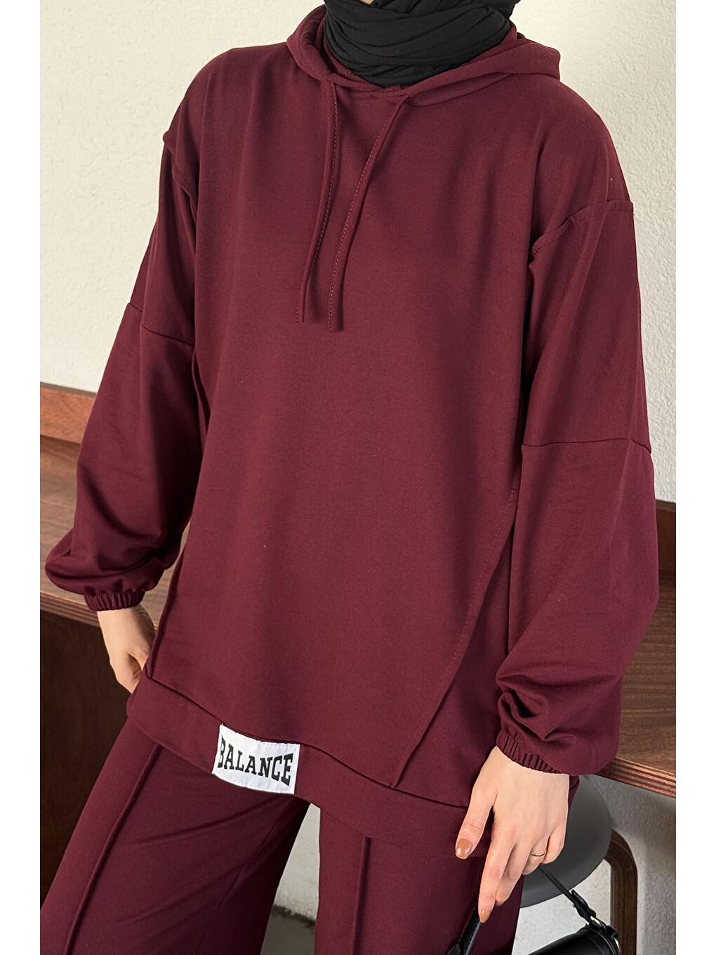 Balance Armalı Çımalı Ikili Takım Bordo-2