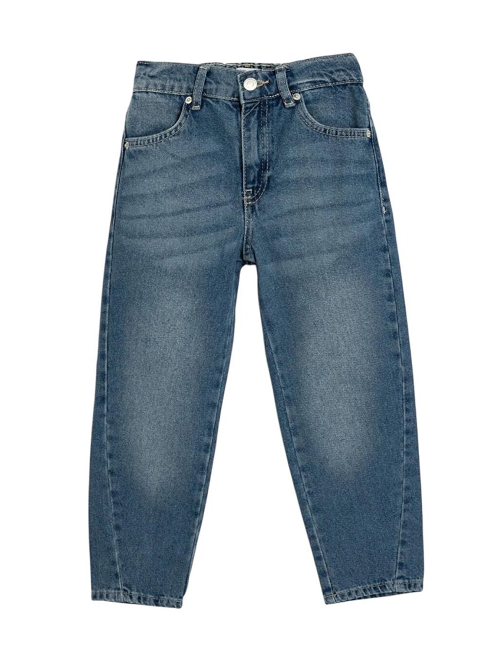 Mavi Erkek Çocuk Baggy Fit Jean Pantolon  6-15 Yaş