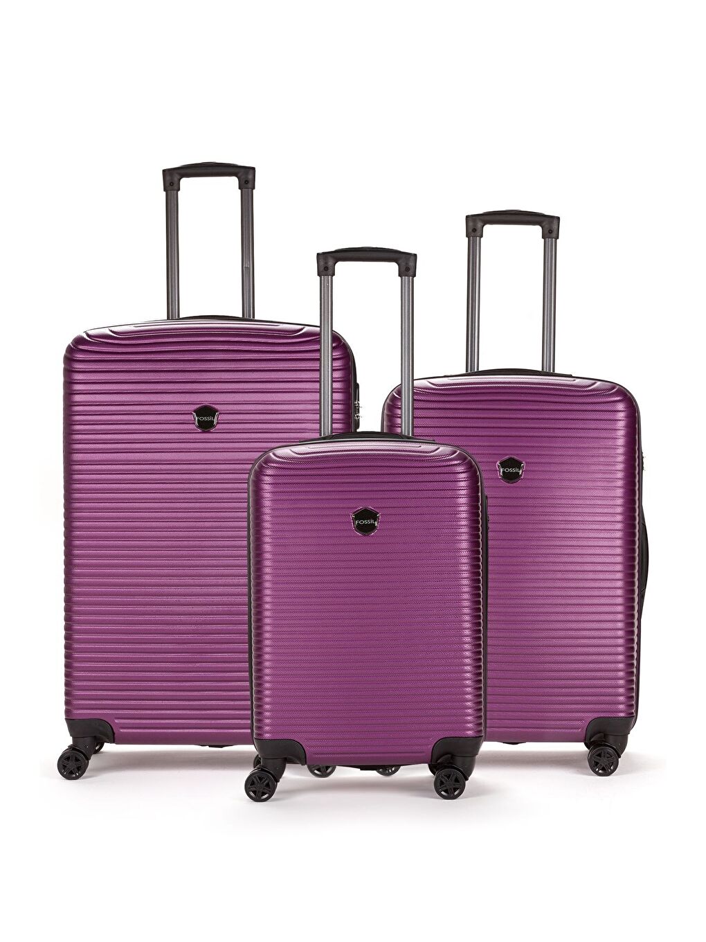 Mürdüm ABS Unisex Büyük, Orta, Kabin Boy 3'lü Valiz Seti FSL125