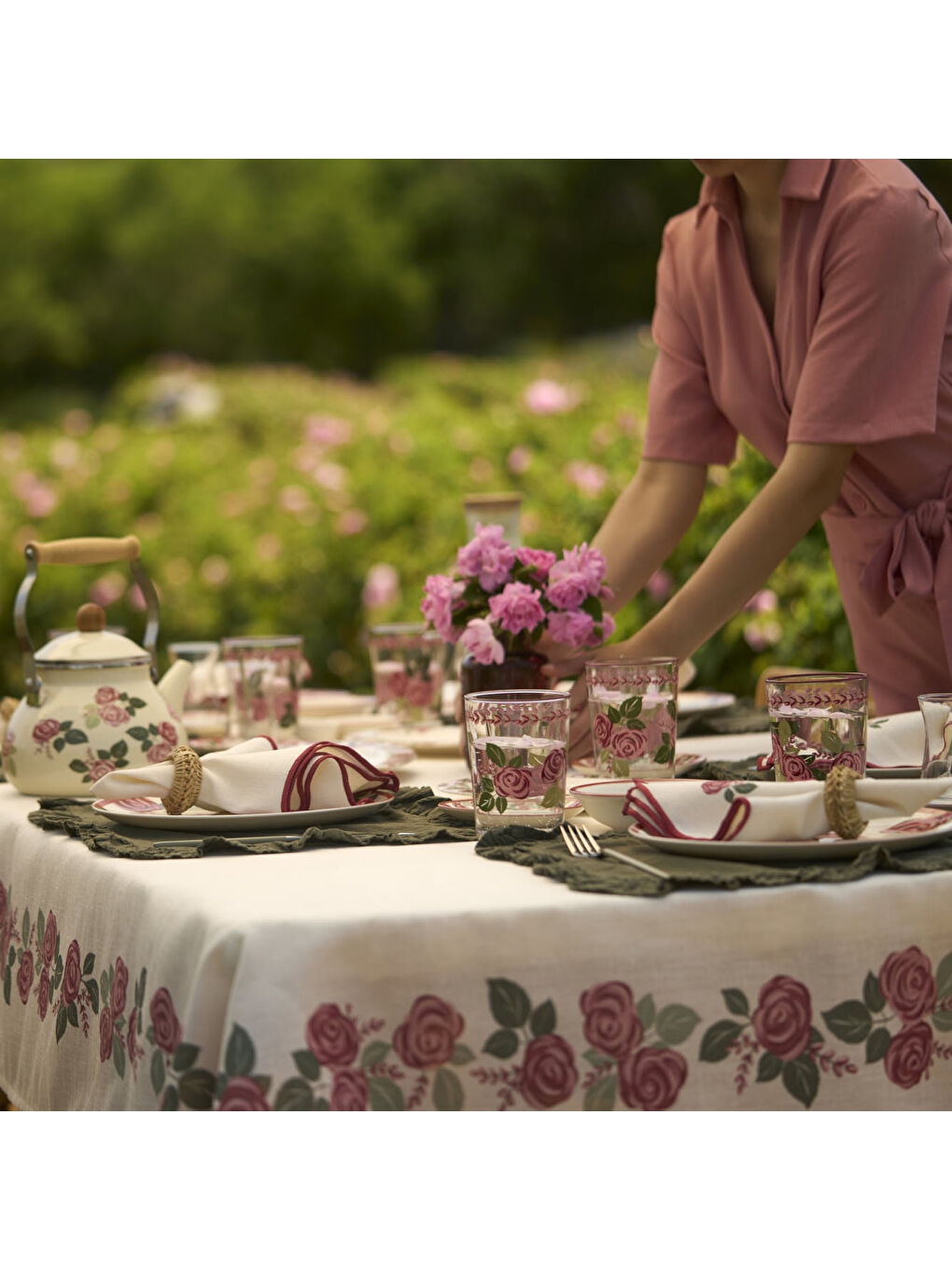 Karışık Rose Meşrubat Bardağı 4'lü (510 cc)-3