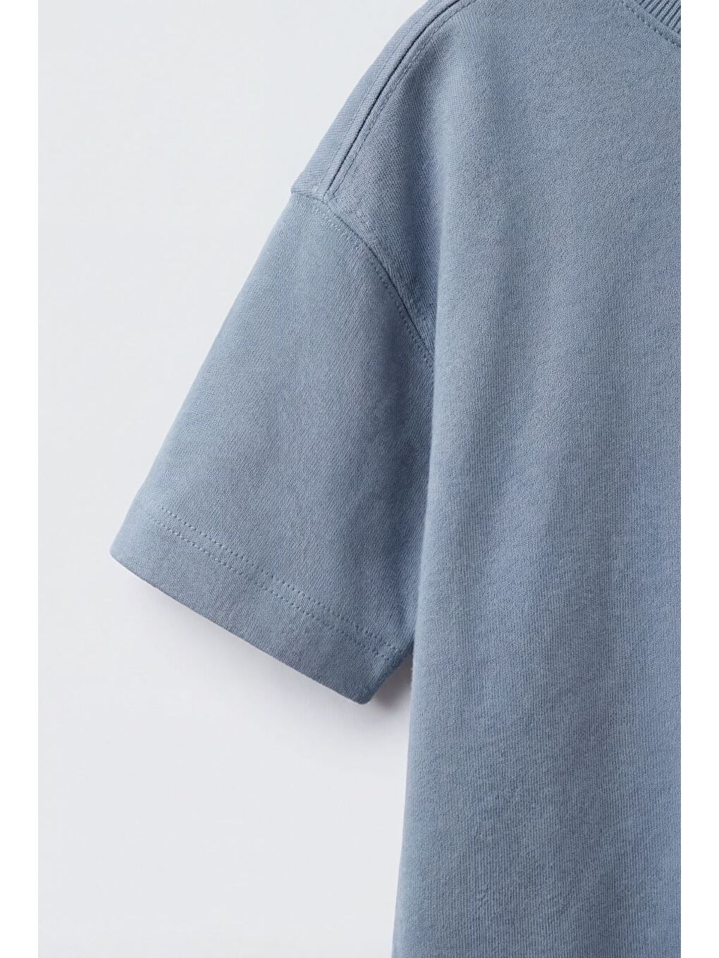 Unisex Çocuk Pamuklu Mavi Timsah Detaylı Tişört Eşofman Takım-3