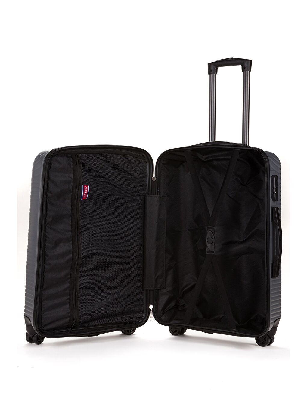 Gri ABS Unisex Büyük, Orta, Kabin Boy 3'lü Valiz Seti FSL125-3