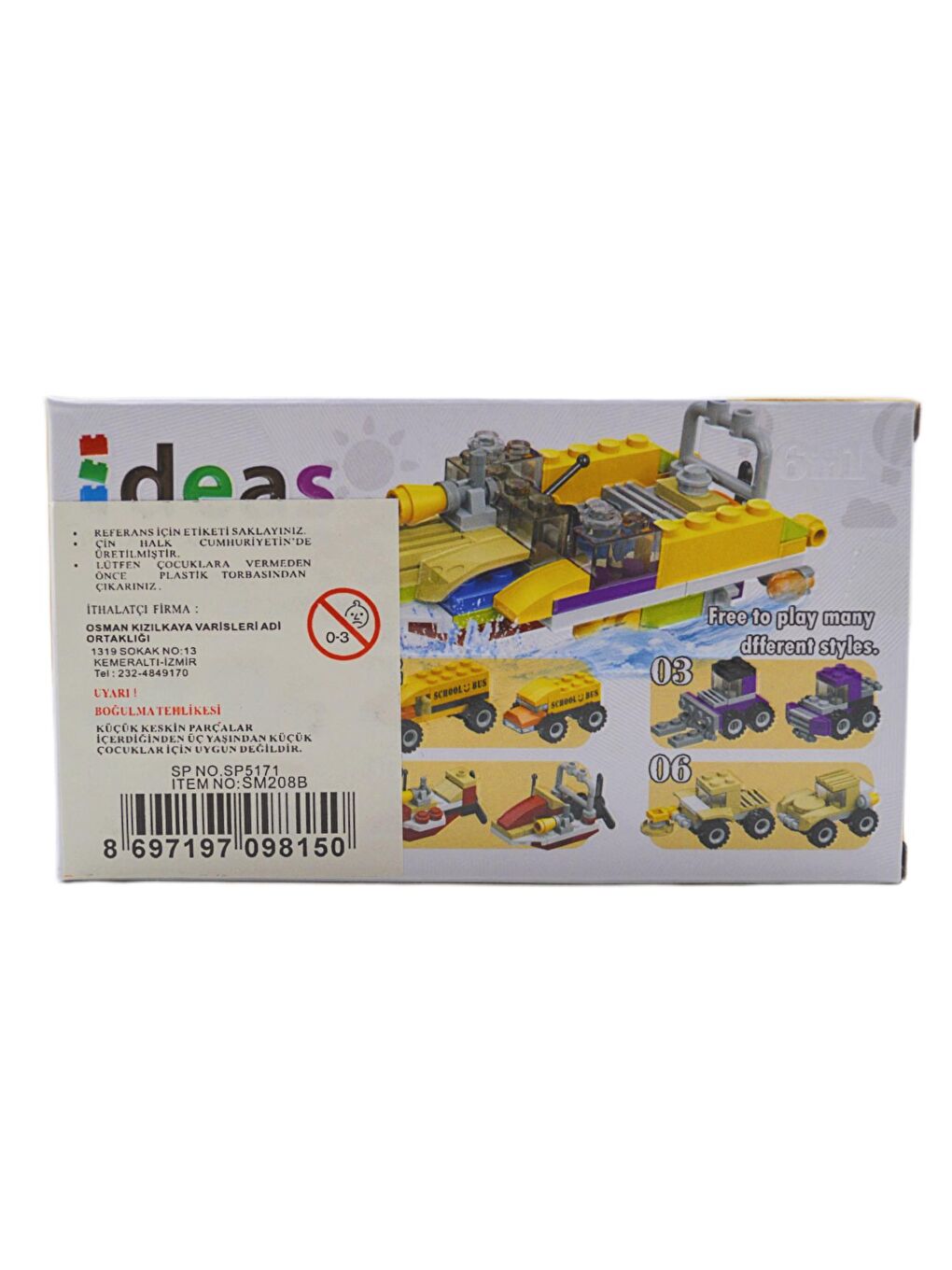Ideas Lego Arabalar 2in1 21 Parça (SM208B-02) GKO-2