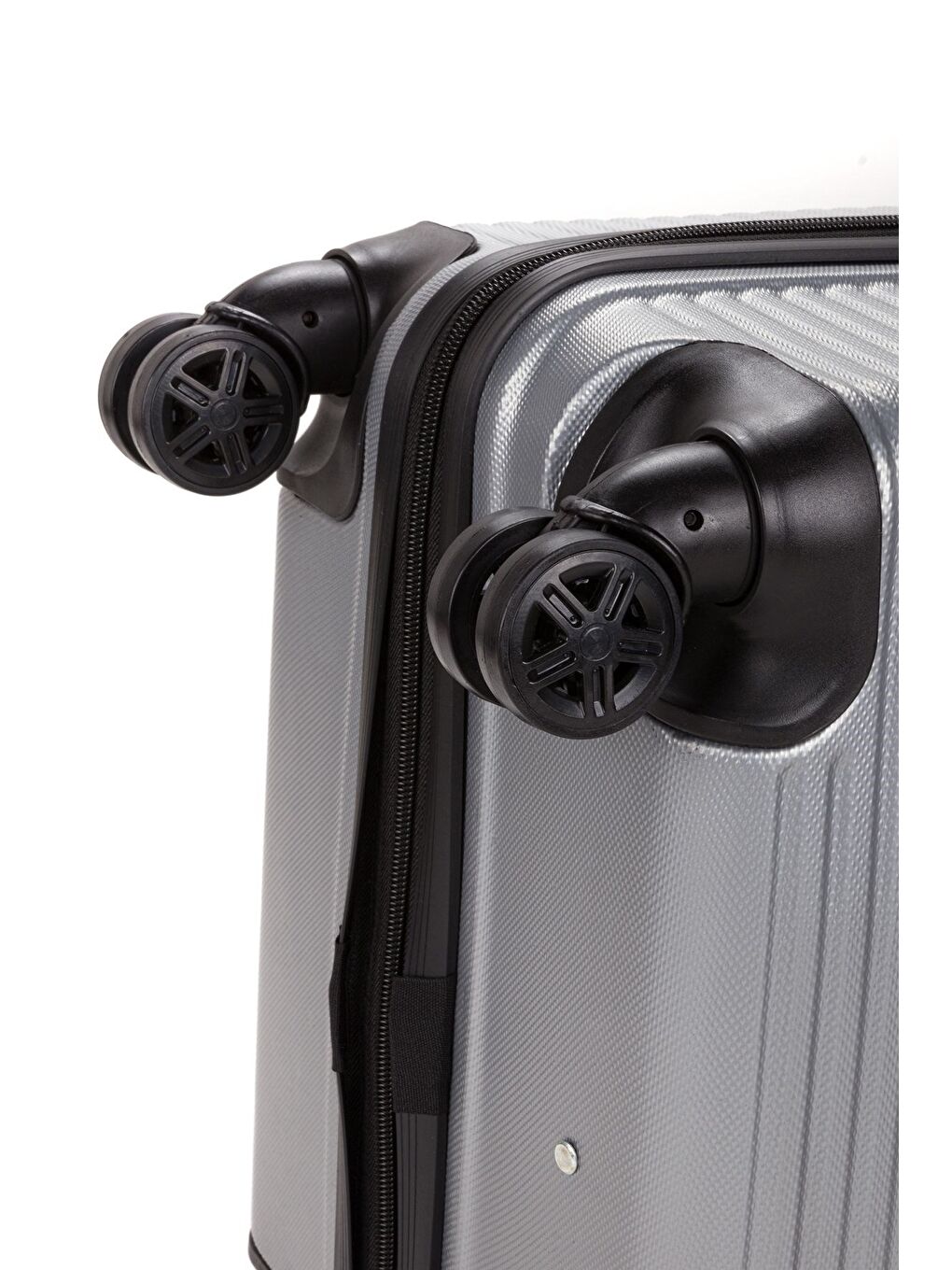 Gri ABS Unisex Büyük, Orta, Kabin Boy 3'lü Valiz Seti FSL125-7