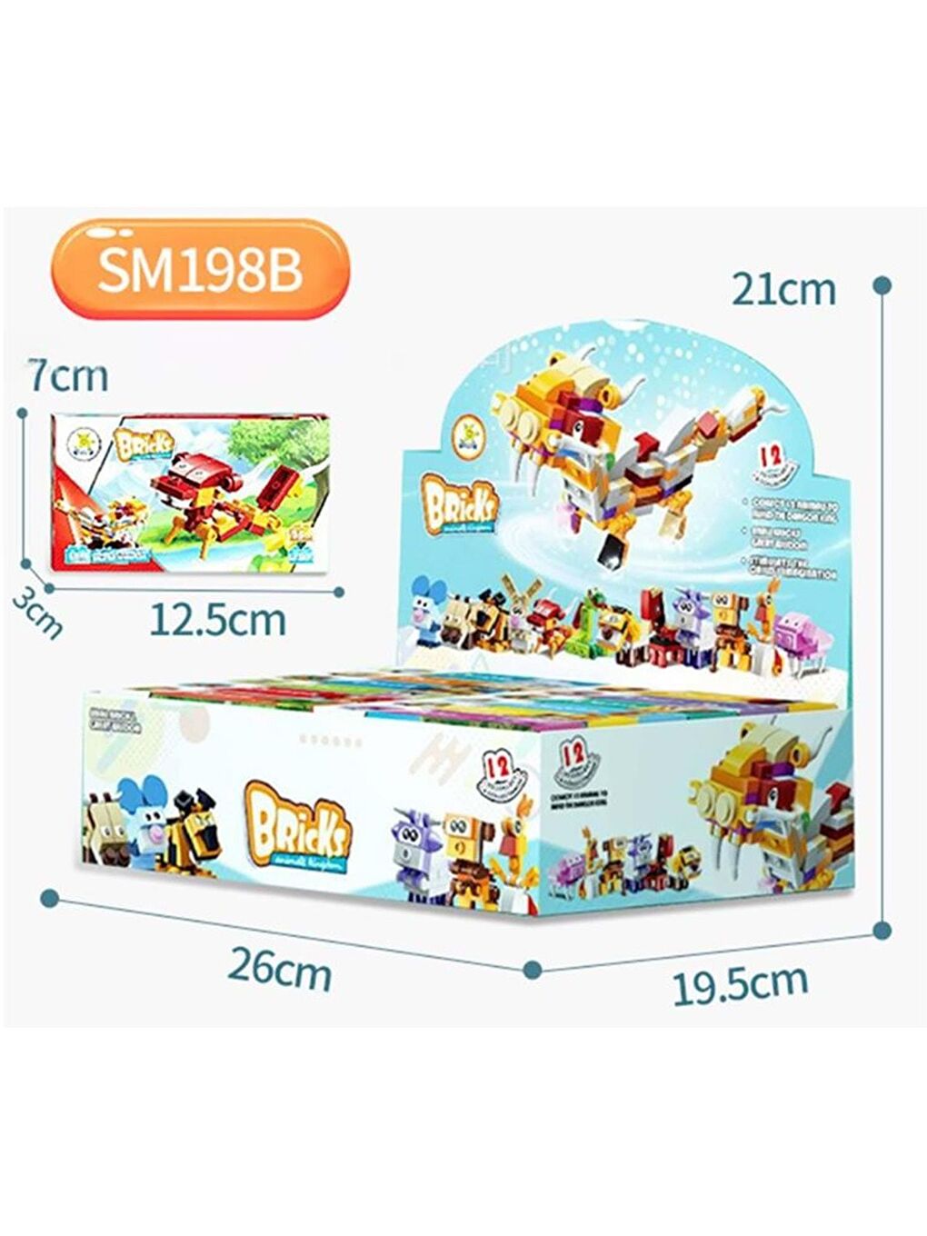 Bricks Lego Hayvanlar 09 Monkey 18 Parça (SM198B-09) GKO-4