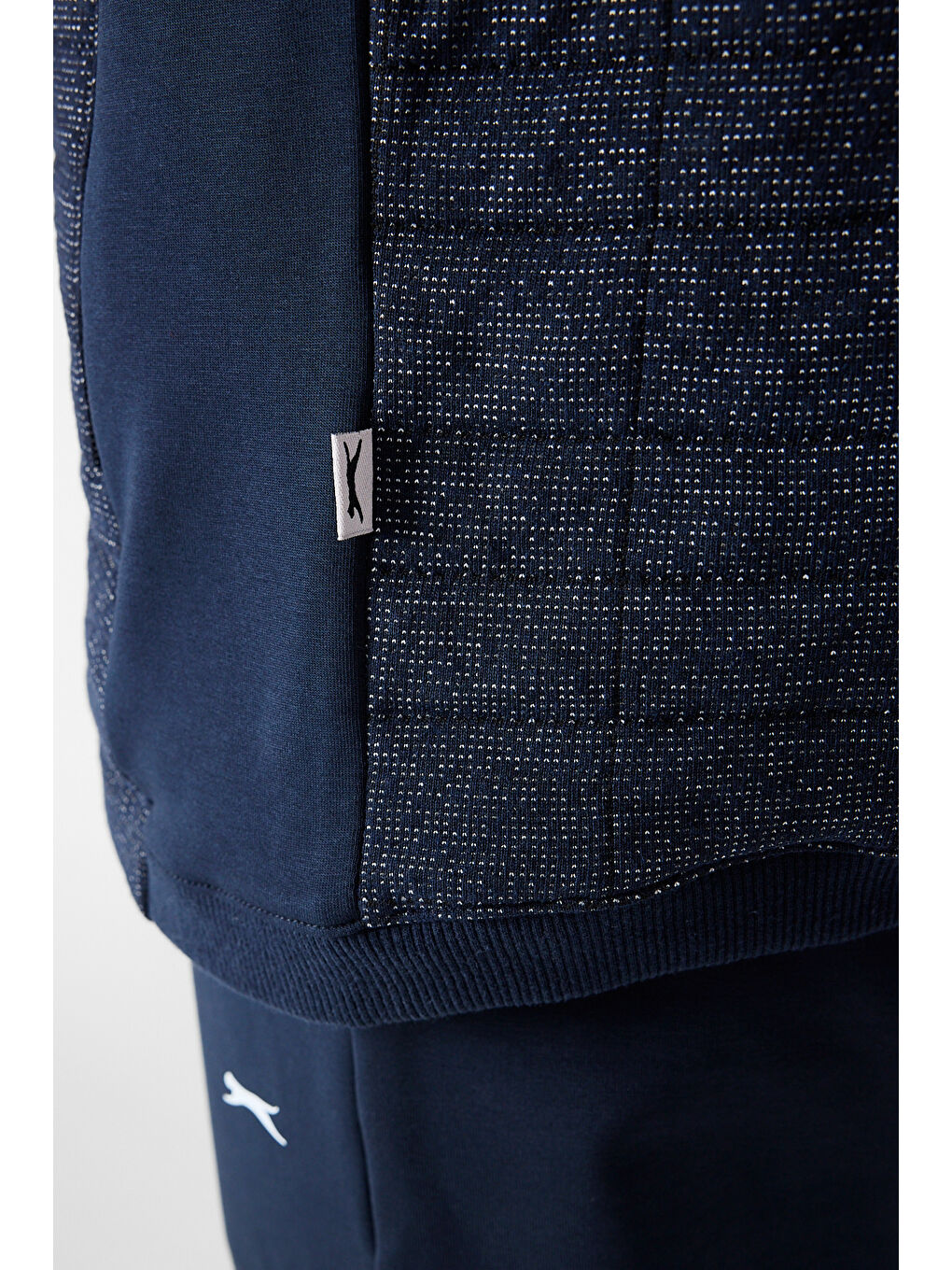 FIORA Erkek Fermuarlı Dik Yaka Cepli Lacivert Eşofman Takımı-4