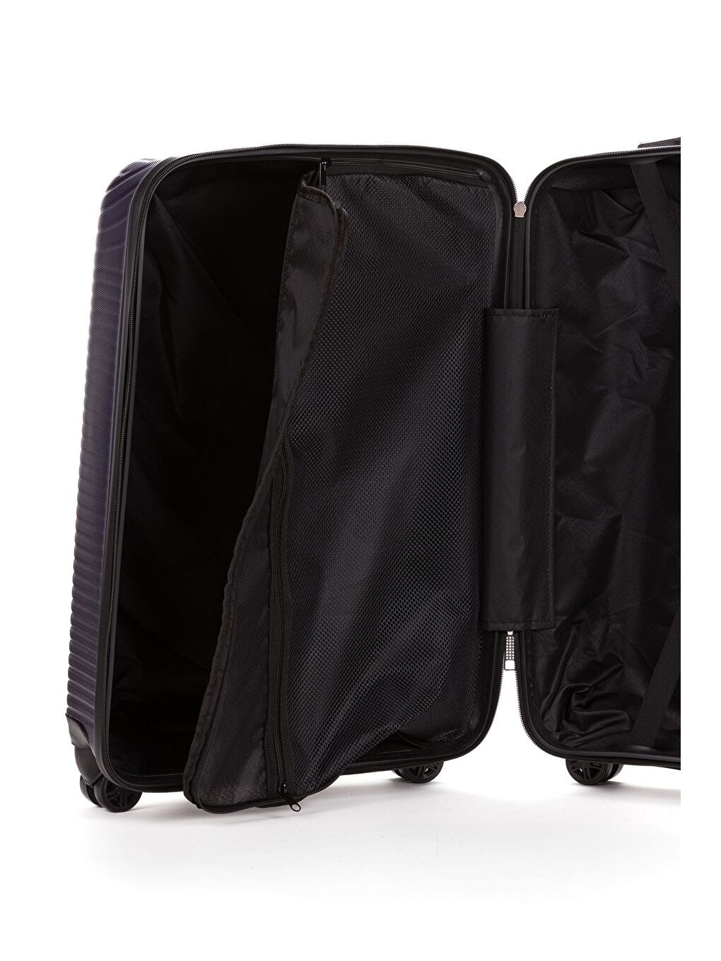 Lacivert ABS Unisex Büyük, Orta, Kabin Boy 3'lü Valiz Seti FSL125-7