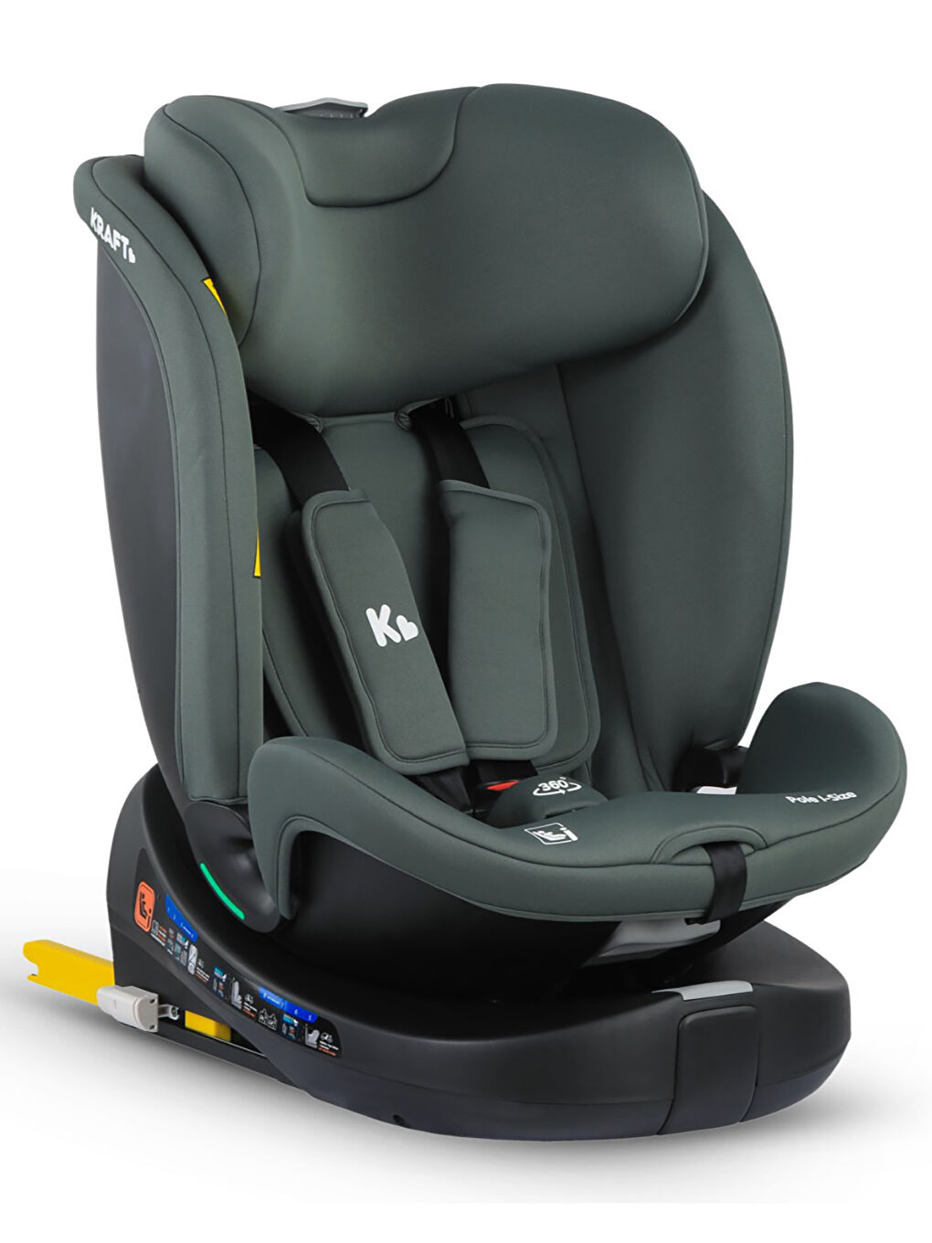 Pole I-Size Oto Koltuğu 40-150 Cm (0-36) Kg Siyah-Yeşil-4