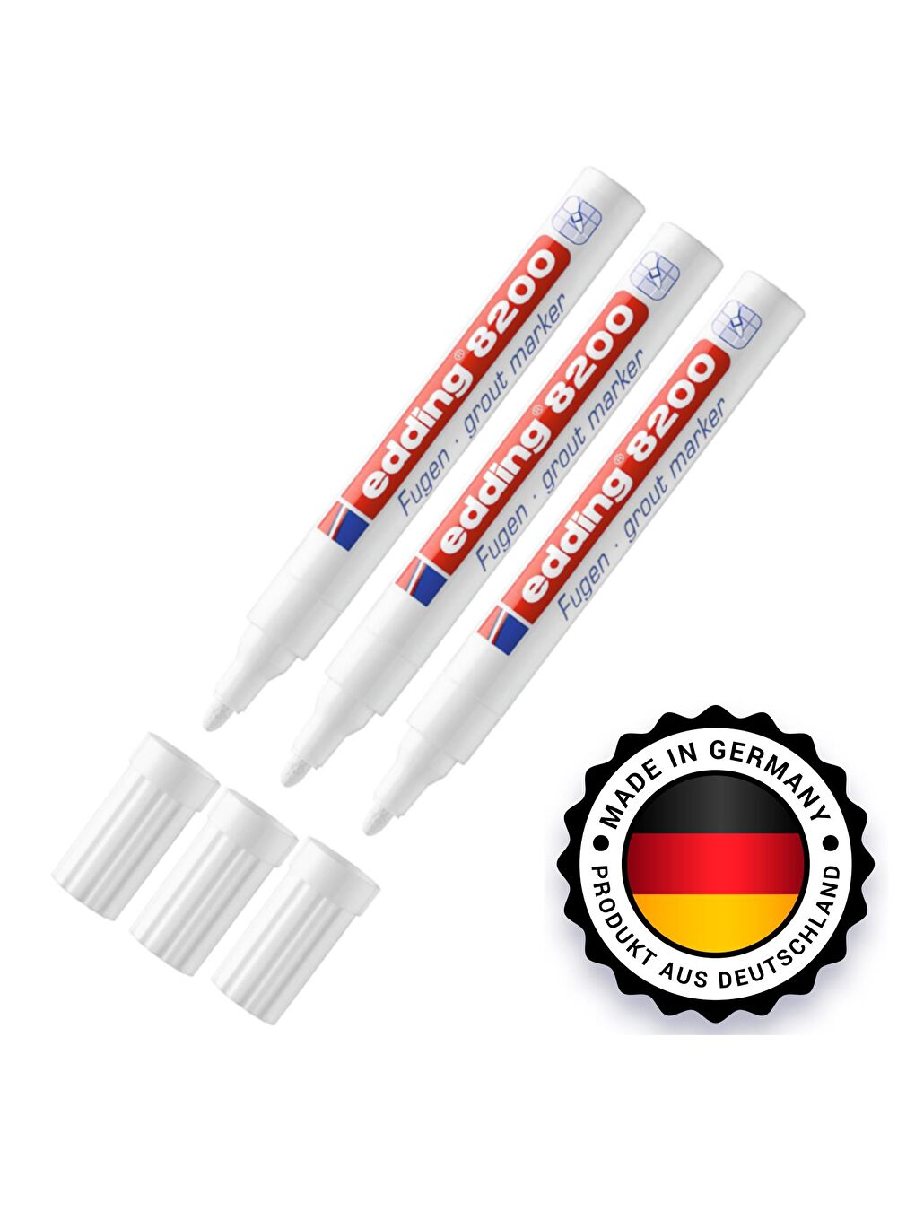 8200 Fayans Kalemi Derz Kalemi Beyaz 3 Adet