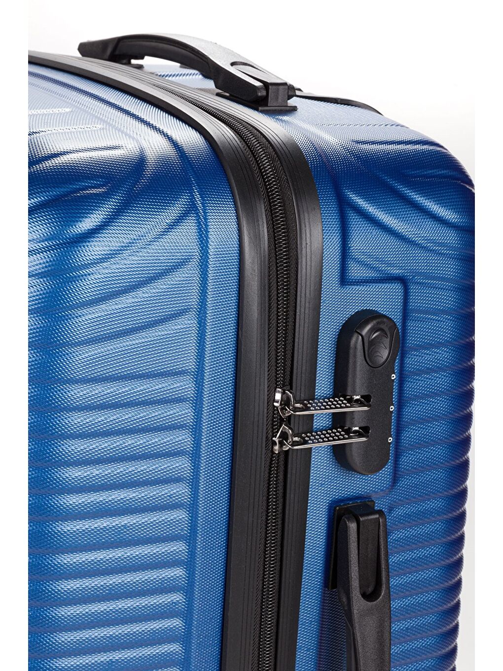 Mavi ABS Unisex Büyük, Orta, Kabin Boy 3'lü Valiz Seti FSL125-3