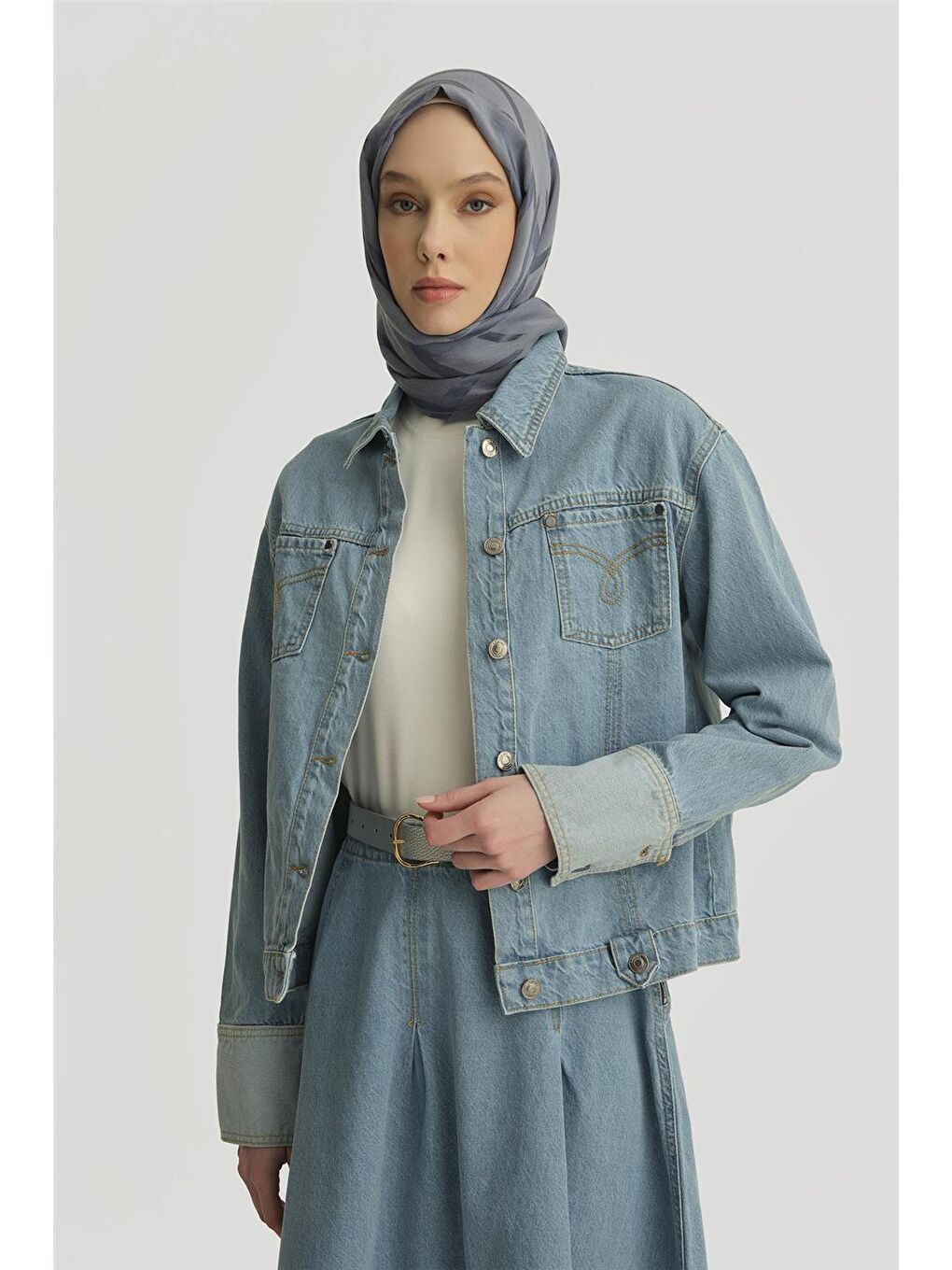 Ceket 25Yd4243-1 Buz Mavi-2