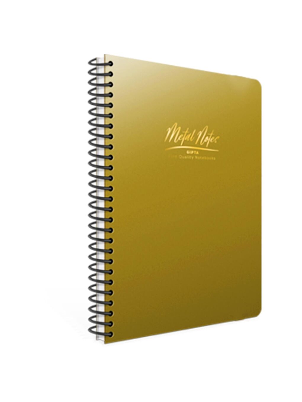 Gıpta Metal Notes Plastik Kapak Spiralli Not Defteri A6 80 Yaprak Kareli (5543) - 1