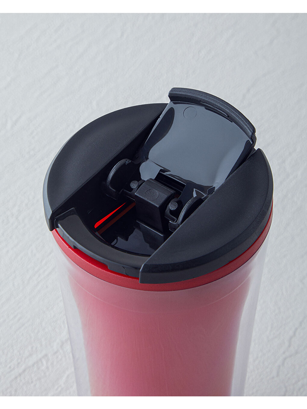 Good Mood Everyday Akrilik Travel Mug 350 ml Kırmızı-3