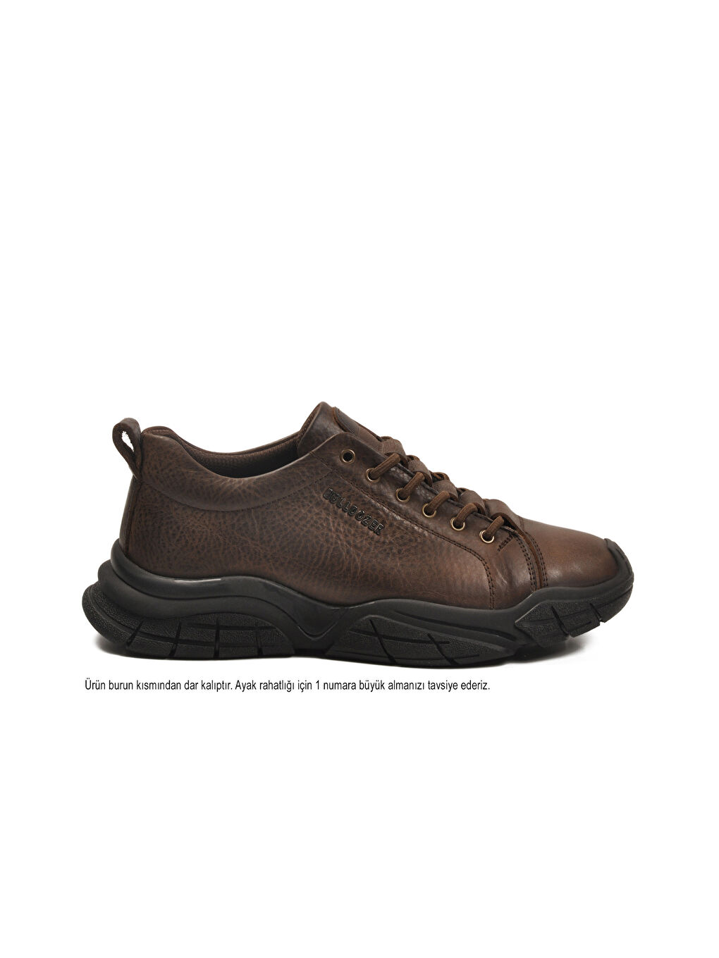 Kahverengi Kahve Hakiki Deri Dar Kalıp Erkek Casual Ayakkabı 260037 M-1