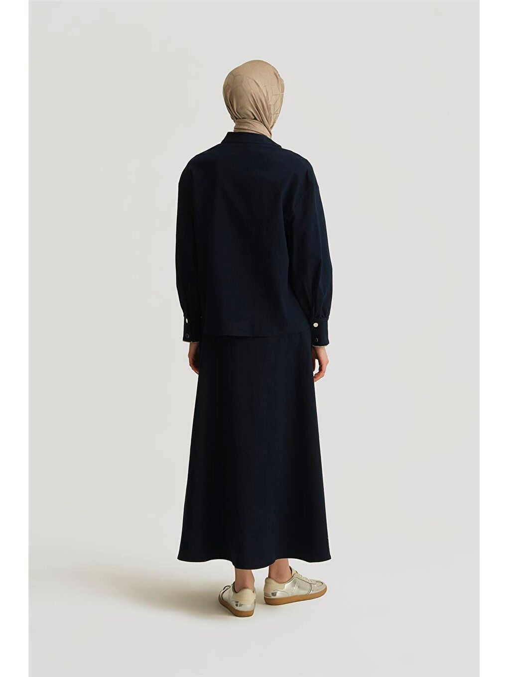 Taş Detaylı Zımbalı Ceket 25Yd4244-1 Lacivert-3