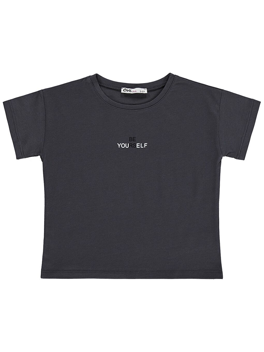 Antrasit Girls 2-5 Yaş Tişört - Gri