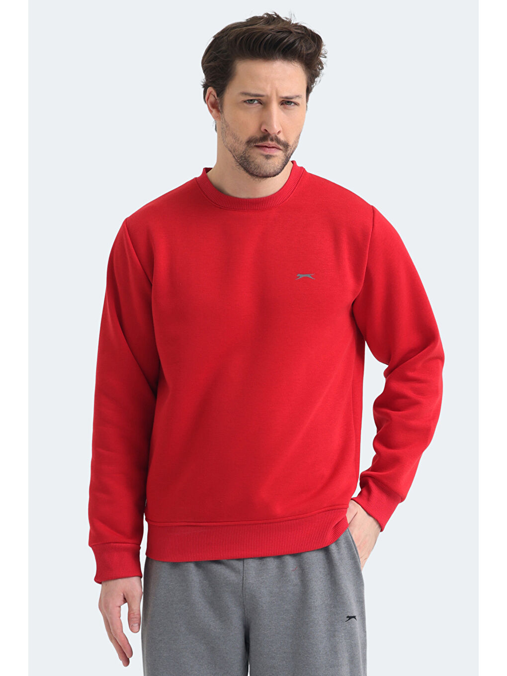 MEGAR I Erkek Kırmızı Sweatshırt-3