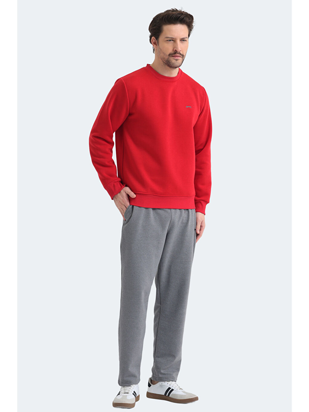 MEGAR I Erkek Kırmızı Sweatshırt-5